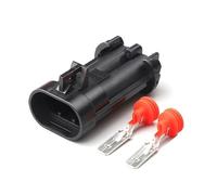 1/5/10/20/50 Set 2 Pin Presa for fanale anteriore elettronica Pompa ABS Connettore impermeabile nero DJ70282A-6.3-21(2p male,50 sets)