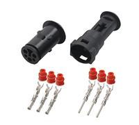 1/5/10/20/50 / set 3 Pin 1.5mm 1-926554-1 Te Tyco nero maschio femminile Auto impermeabile connettore tappo rotondo guaina DJ3031-1.5-11/21 (Color : 3p Female Male, Size : 5 SETS_3P)