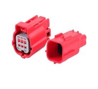 1/5/10/20/50 Set 6 Pin MWTRB-06-1A-R MWTPB-06-1A-R Connettore impermeabile automatico da 0,6 mm Spina rossa for diagnostica con terminale(6p female male,50 sets)