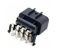 1/5/10/20/50/Set 8 Pin 2.3 MM Spina elettrica nera Connettore maschio femmina impermeabile for autoveicoli FW-C-8F-B FW-C-8M-B(Dark Grey,50 sets)