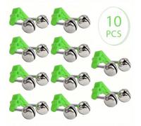 1/5/10/20 pezzi Allarme da pesca a doppia campana - Con molletta per la punta della canna e allarme per l'esca, per garantire la della tua cattura 5 pezzi,1 pz,20 pezzi,10 pezzi,Versione aggiornata 10