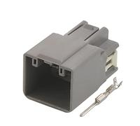 1/5/10/20 / set 10 PIN 7282-6455-40 7283-6455-40 Auto Auto retrovisore specchietto cavo cavo cavo maschio femmina connettore grigio adatto Compatible With Ford Focus (Color : 10p male, Size : 1 set