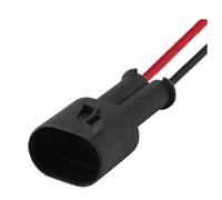 1/5/10/20 Set 2 Pin Sensore automatico impermeabile Spina Presa cavo sigillato 57973202 con filo da 15 cm(2p male female,10 S)