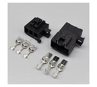 1/5/10 / 20KIT Set 7282-3030 7283-3030 Bianco nero 3 pin Auto 7.8mm series ad alta potenza automobile maschio connettore femmina(Svart,20Sets)