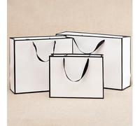 1/5/10 Buste regalo bianche, adatte per confezionare scatole regalo, bambole piccole, abbigliamento, scarpe, ecc. Adatte per il confezionamento di regali per matrimoni, festività, Natale e Capodanno,