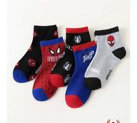 1/5/10 Paia di calzini con motivo Supereroe Spider-Man Marvel, calzini unisex per bambini, calzini per ragazzi, calzini per ragazze, calzini in stile inglese. Calzini casual traspiranti e confortevoli