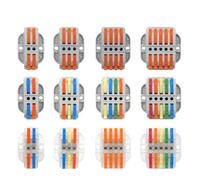 1/5/10 pezzi Connettori for conduttori compatti for cablaggio universale rapido 223 Connettori for cavi di ancoraggio con foro for vite Morsettiera a inserimento rapido(223-2P M,25PCS)