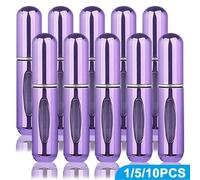 1/5/10 pezzi, Flaconcini spray ricaricabili da 5ml per profumo, flaconi da viaggio portatili per profumo, mini bottiglie di profumo campione Alluminio
