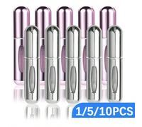 1/5/10 pezzi, Flacone spray ricaricabile da 5ml per profumo, Bottiglia da viaggio portatile per profumo, Vaporizzatore per profumo, Mini flaconcino campione di profumo Alluminio