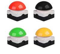 1/5/10 pezzi Interruttore a pedale AC/DC Impermeabile Antipolvere Arresto di emergenza Auto-reset Bloccato NO/NC Interruttore a pulsante a fungo(Green Self-Reset,1 Pcs,3NO)