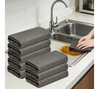 1/5/10 pezzi Panni magici di pulizia premium - Asciugamani in microfibra riutilizzabili senza lanugine e senza striature per cucina, vetro, auto e piani di lavoro - Stracci per piatti sgrassanti di al