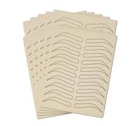 1/5/10 Pezzi Sopracciglio Pratica Pelle Entrambi i lati Silicone Microblading Nessun Inchiostro Necessario Colorazione Senza Inchiostro Formazione Uso Domestico 10pcs, 10 Pz