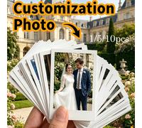 1/5/10 pezzi Stampe fotografiche personalizzate, foto istantanee ad alta definizione per fotocamera e cornice fotografica, carica le tue foto per creare un album fotografico, stile moderno retrò, adat