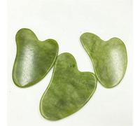 1/5/10PC naturale giada pietra viso corpo Guasha massaggio raschietto massaggiatore forma del pollice Gua Sha bordo viso cura degli occhi strumento SPA decorazioni per la casa(Color:10pcs)