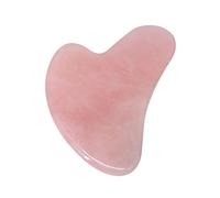 1/5/10PC Naturale Rosa Quarzo Rosa Cristallo Pietra di Giada Donne Corpo Viso Guasha Massaggiatore Forma di Pollice Viso Gua Sha Strumenti di Bordo regalo Ciondolo decorazione della stanza (Color : O