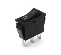 1/5/10pcs KCD3 Rocker Switch ON-OFF 2/3 Posizione 3 Pin Electrical Equipment Light 16A 250V / 20A 125VAC Power Switches Control switch(Black NO light,10pcs)