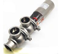 1.5" 2" 2.5" Tri Clamp SUS 304 Stainless Steel Sanitary Pneumatic Reversing Switch Direction Valve Homebrew Beer(F Type,63MM K77.5MM_OTHER)