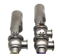1.5" 2" 2.5" Tri Clamp SUS 304 Stainless Steel Sanitary Pneumatic Reversing Switch Direction Valve Homebrew Beer(L Type,51MM K64MM_OTHER)