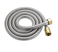 1.5/2/3.0 M Testa In Ottone Flessibile Doccia In Acciaio Inox Tubo Lungo Bagno di Estensione Idraulico Tirando Il Accessori for il(Silver,2.0M)