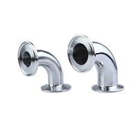 1.5" 2” 3” 4” Tri Clamp x 38mm 51mm 91mm 102mm Pipe OD 304 Stainless Steel 90 Degree Elbow Fitting Home Brew Beer Wine Cheerfully (Size : 25mm x Ferrule 50.5)