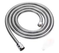 1.5/2/3M Oro In Acciaio Inox Flessibile Lungo Doccia Tubo Dell'acqua Prolunga Tubo Idraulico Tirando Il Tubo Accessori for il Bagno(Silver,1.5M)
