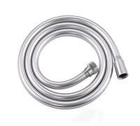 1.5/2/3M PVC Silicone Shower Head Hose Flexible Pipe Tube High Pressure Water Powerful Multilayer Plumbing Bathroom Accessories(Sliver,300cm)