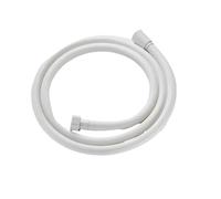1.5/2/3M PVC Silicone Shower Head Hose Flexible Pipe Tube High Pressure Water Powerful Multilayer Plumbing Bathroom Accessories(White,150cm)