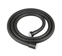 1.5/2/3M PVC Silicone Shower Head Hose Flexible Pipe Tube High Pressure Water Powerful Multilayer Plumbing Bathroom Accessories(Black,200cm)