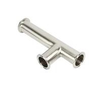 1.5" & 2" Tri Clamp Sanitary 3-Way Tee - SS304 Stainless Steel, OD 38/51mm, Single-Sided Extended for Brewing & Food Processing(OD51mm x L 152mm)