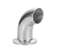 1.5" & 2" Tri Clamp SS304 90° Elbow - One Side Butt Weld, One Side Tri Clamp Sanitary Fitting For Beer, Wine & Brewing(38mm x Ferrule 50.5,SUS316L)