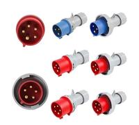1/5/20 pezzi 16A/32A spina industriale e presa 3P/4P/5 pin, connettore elettrico IP67, impermeabile, presa per montaggio a parete (spina 32A, 5 PCS-5P IP67)