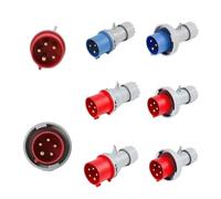 1/5/20 pz 16A/32A Spina e presa industriale 3P/4P/5Pin Connettore elettrico IP67 Collegamento elettrico impermeabile Presa per montaggio a parete (spina 16A, 20 PCS-4P IP44)