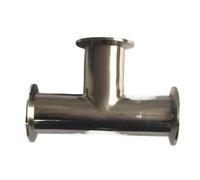 1.5'' 25mm Tri Clamp 3 Way Tee 304 Stainless Steel Ferrule Tee Connector Pipe Fitting 1.5 Tri