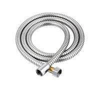 1.5/2M In Acciaio Inox Nero/argento Tubo Prolungato Bagno Doccia Di Acqua Cassetto Accessori For Il Tubi(Silver,2m)