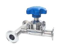 1.5" 38mm DN40 Ferrule O/D 50.5mm Tri Clamp 1.5" 3 Ways 316 Stainless Steel Valve HSMXNEONJB