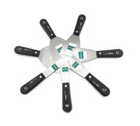1 "-5" 7 pezzi Putty Knife Set con borsa di stoccaggio Putty Raschiatori Raschiatori a secco per la casa Strumenti di riparazione parete