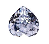 1-5 ct a forma di cuore schiacciato taglio di zirconia cubica sfusa gemma CZ per gioielli fai da te che fanno materiali e progetti artigianali, 12x12mm, Moissanite