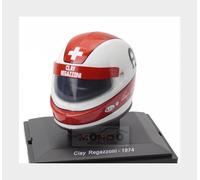1:5 EDICOLA Helmet F1 Casco Clay Regazzoni 312 B3 Team Ferrari 1974 HELFE18