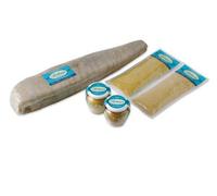 1.5 kg - Bottarga di tonno rosso prodotta a Buggerru. Uova di tonno pescato in acque limpide, vengono salate ed essiccate ancora freschissime con ventilazione naturale