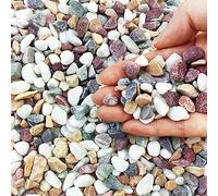 1.5 kg di Ghiaia Naturale Lucidata Pietre Decorative Ciottoli, Pietre Colorate Piccola Ghiaia Decorativa, 3-5 mm Ciottoli Decorativi Ghiaia di Fiume Mista per Riempitivi di Vasi, Vasi per Piante