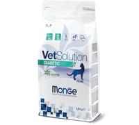 1,5 kg Monge VetSolution Secco Gatto Diabetic Alimento Dietetico Cibo Crocchette Croccantini per il Controllo dell'Apporto di Glucosio in Caso di Diabete Mellito