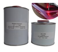 1,5 L Set Vernice Trasparente Incl. Indurente Altamente Lucido per Auto $