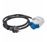 1,5 M Adapter-Leitung 16A 230V Spina Schuko Cee-Winkel-Kupplung
