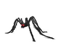 1,5 m lampadario di Halloween con luce rossa per Halloween, feste, Halloween, cortile, patio, veranda, decorazione per orribili ragni pelosi