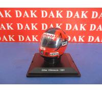 1/5 Modellino Casco Helmet Ferrari Gilles Villeneuve 1981