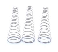 1-5 molle di compressione coniche in acciaio inossidabile 304, diametro del filo 1,2-2 mm, for tende, mobili, uso industriale molle assortite(Silver,1.2x8-20x40x9mm)