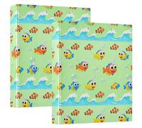 1 5 "Notebook Raccoglitori Tre Anelli con Appunti 1/2 Pack Office Binder Forniture Copertina rigida