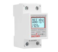 1-5 pezzi 220 V 230 V Din Rail monofase contatore di energia tensione corrente potenza display LCD 50 60 Hz monitor digitale del consumo di elettricità(Blacklight 1pc)
