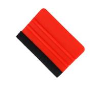 1/5 pezzi adesivi per auto pellicola installare tergivetro vinile fibra di carbonio raschietto con feltro spatola strumento pellicola avvolgimento auto strumenti 10 x 7 cm (rosso-1 pz)