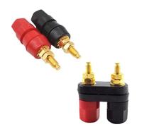 1/5 pezzi connettori a Banana presa jack coppia terminali connettori rosso nero connettore amplificatore terminale Binding Post altoparlante(5pcs dual)